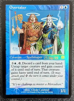 MTG Mercadian Masques - Overtaker *FOIL* Promo 25 Sep 99 NM - Image 1