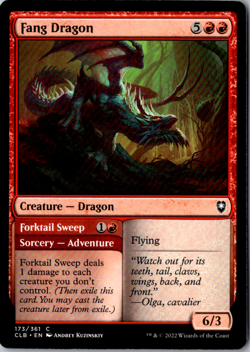 Fang Dragon (Retro) CLB 2022 MTG Magic Common 173/361 - Image 1