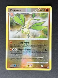 Pokemon TCG Vibrava Secret Wonders 74/132 Reverse Holo Uncommon MP - Image 1