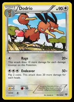 Dodrio 99/146 Uncommon XY Pokemon Near Mint - Image 1
