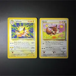 Pokemon TCG Eevee & Jolteon Holo/Reg Lot - 2 English 1999 Wizards Jungle - Image 1