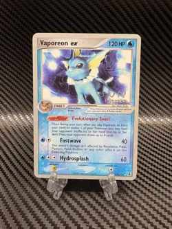 Vaporeon EX 110/113 Rare EX Delta Species World Championship Pokemon card MP - Image 1