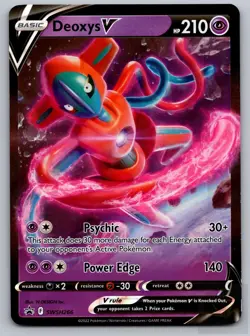 Deoxys V SWSH266 Holo Promo Sword & Shield Promo Pokemon Near Mint - Image 1