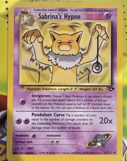 Wizards of the Coast Sabrina's Hypno Gym Challenge Unc Unlimited ENG 2000 56/132 - Image 1