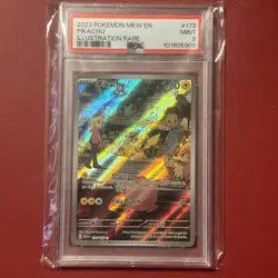 2023 Pokemon Mew en Pikachu Illustration Rare PSA 9 - Image 1