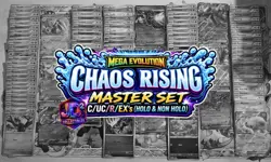 💦 Pokemon Chaos Rising Master Base Set 100% Complete (162) Holo, Reverse & EX - Image 1