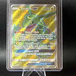 Rayquaza GX 177/168 Secret Rare Full Art Holo Celestial Storm EN 2018 180HP - Image 1