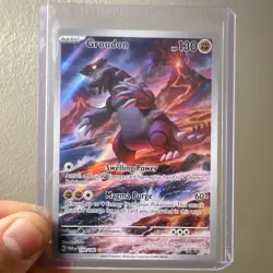 Groudon 199/182 SV04 Paradox Rift Illustration Rare Holo English 2023 HP130 - Image 1