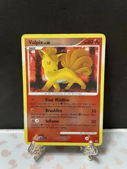 Pokemon Vulpix SH6 Platinum Shiny Reverse Holo Rare - Image 1