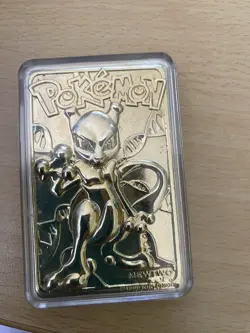 SEALED Mewtwo 1999 Pokemon Burger King 23K Gold Plated Pokemon - Image 1