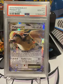 Pidgeot EX Pokemon XY Evolutions 20th Anniversary PSA 10 GEM MT - Image 1