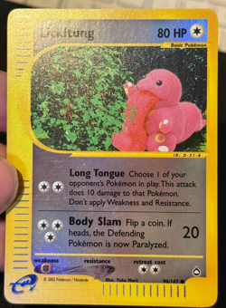 Pokemon Lickitung 90/147 Aquapolis Common Reverse Holo E Series - Image 1