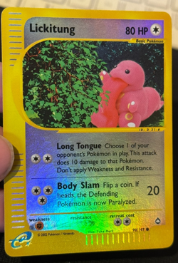 Pokemon Lickitung 90/147 Aquapolis Common Reverse Holo E Series - Image 2