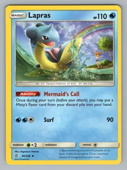 LAPRAS 36/236 UC UNIFIED MINDS POKEMON NM UNM 2019,. - Image 1