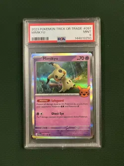 2023 POKEMON TRICK OR TRADE #037 MIMIKYU PSA 9 - Image 1