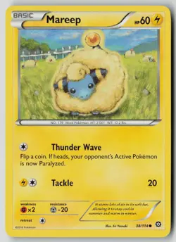 Mareep 38/114 Common Steam Siege Pokemon LP - Image 1