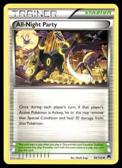 All-Night Party 96/122 Uncommon BREAKpoint Pokemon Lightly Played - Image 1