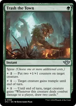 Trash the Town -Foil Near Mint MTG Outlaws of Thunder Junction - Image 1