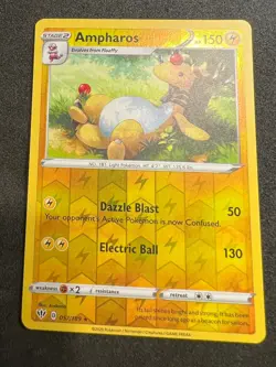 Ampharos 57/189 Rare Darkness Ablaze Pokemon Reverse Holo 2020 - Image 1