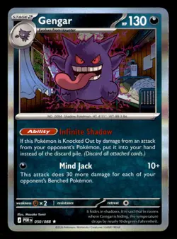 Gengar 050/088 Rare Perfect Order Pokemon Holo Near Mint - Image 1