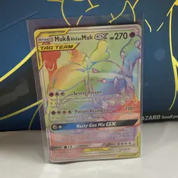 The Pokemon Company Muk & Alolan Muk GX 220/214 Sm-Unbroken Bonds Secret GX Hol… - Image 1