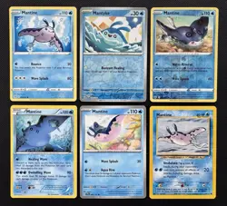 6x Mantine Pokemon Species Collection W/ Reverse Holos & Neo Genesis - Image 1