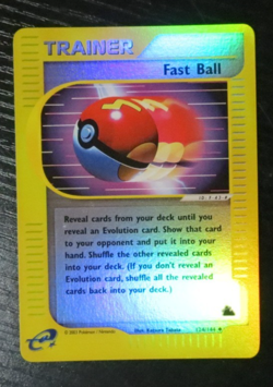 Pokemon Skyridge Fast Ball Reverse Holo NM 124/144 - Image 1