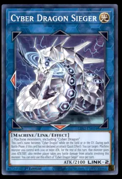 Yu Gi Oh! Cyber Dragon Sieger LDS2 EN034 1st Edition 2 Card Lot Regular - Image 1