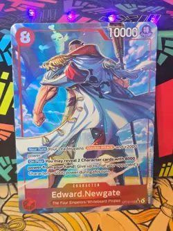 IN HAND! Edward.Newgate Alt Art OP16-003 One Piece Time of Battle ENGLISH - Image 1