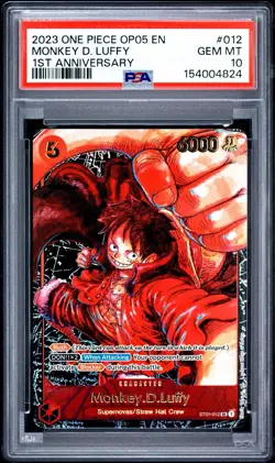 2023 One Piece Op05-Awakening Of The New Era #012 Monkey D. Luffy PSA 10 - Image 1