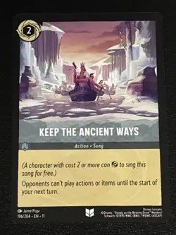 Disney Lorcana Winterspell Keep the Ancient Ways 196/204 NM - Image 1