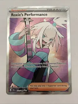 Roxie's Performance 112/086 Full Art Holo Trainer Pokemon Card - Image 1
