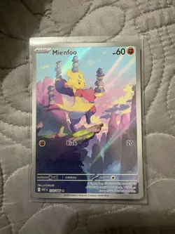 Mienfoo 133/086 Illustration Rare White Flare Pokemon TCG Cards - Image 1