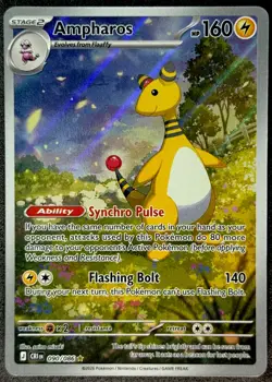 Ampharos 090/086 Chaos Rising Illustration Rare Holo Pokemon Card TCG - Image 2
