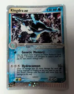 Pokemon Kingdra ex 92/97 EX Dragon Holo Rare 150 HP Pokemon Card 2003 E-Reader - Image 1