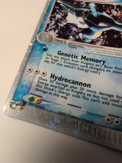 Pokemon Kingdra ex 92/97 EX Dragon Holo Rare 150 HP Pokemon Card 2003 E-Reader - Image 3