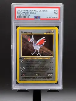 PSA 7 Skarmory 13 First Edition Holo Foil 1st Edition Neo Genesis Pokemon Card - Image 3