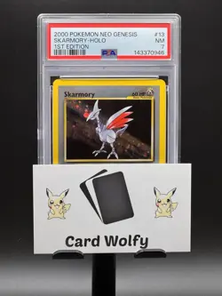 PSA 7 Skarmory 13 First Edition Holo Foil 1st Edition Neo Genesis Pokemon Card - Image 5