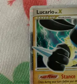 AUTHENTIC 2007 Pokemon Card Lucario LV.X (Diamond & Pearl Black Star Promo 12) - Image 5