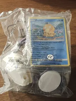 McDonald's Pokemon 2018 Happy Meal Toy Tornadus #6 with Card (Psyduck), Sealed - Image 2