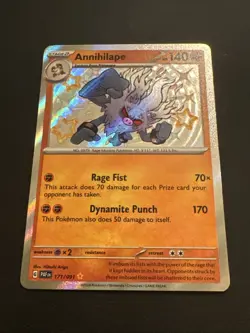 Annihilape Holo Shiny Rare Pokemon TCG Card Paldean Fates 171/091 - Image 1