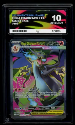Mega Charizard EX 109/094 - ACE 10 - Phantasmal Flames - Pokemon Card - Image 1