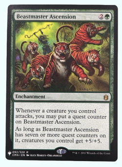 Beastmaster Ascension, Mystery Booster, NM Near Mint, Magic the Gathering MTG - Image 1