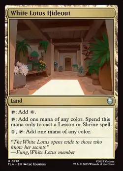 [MTG] White Lotus Hideout (0281) (TLA) NM - Image 1