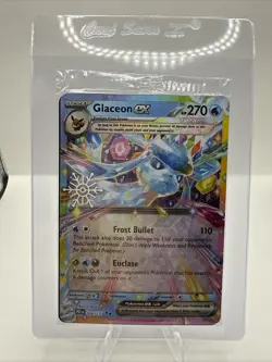 Pokemon Glaceon ex Prismatic Evolutions 026/131 Holiday Calendar Stamp SEALED - Image 1