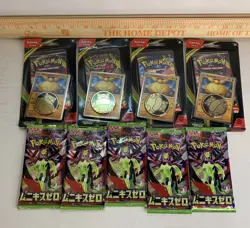 Pokemon Card Lot – 9 Sealed Packs (Blisters + Japanese Boosters) - Image 1