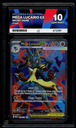 Mega Lucario EX 160/132 - ACE 10 - Mega Evolution - Pokemon Card - Image 1