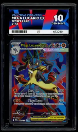Mega Lucario EX 160/132 - ACE 10 - Mega Evolution - Pokemon Card - Image 2