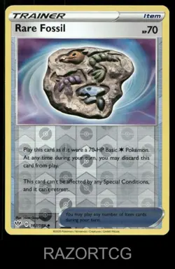 RARE FOSSIL 167/189 UC DARKNESS ABLAZE POKEMON REVERSE HOLO NM/M - Image 1
