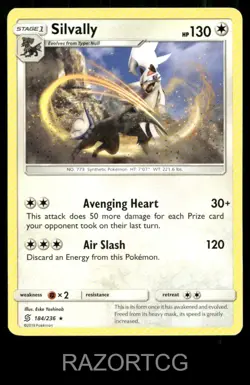 SILVALLY 184/236 HOLO R UNIFIED MINDS POKEMON LP - Image 1